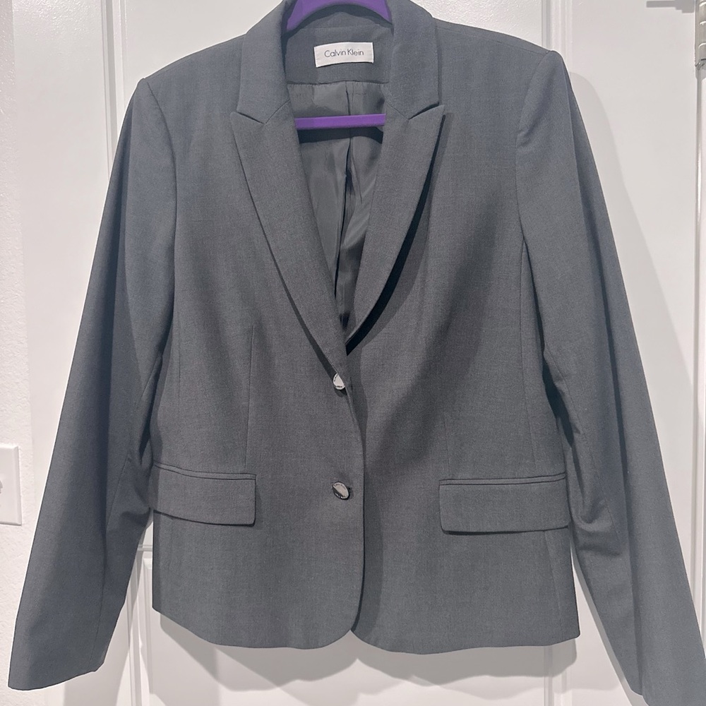 Calvin Klein office skirt and blazer  -Grey 12P